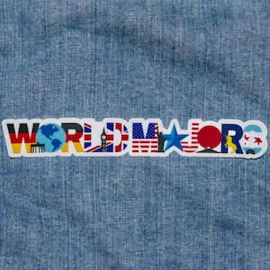 World Majors Marathon Inspired Sticker for Laptop and Water Bottle