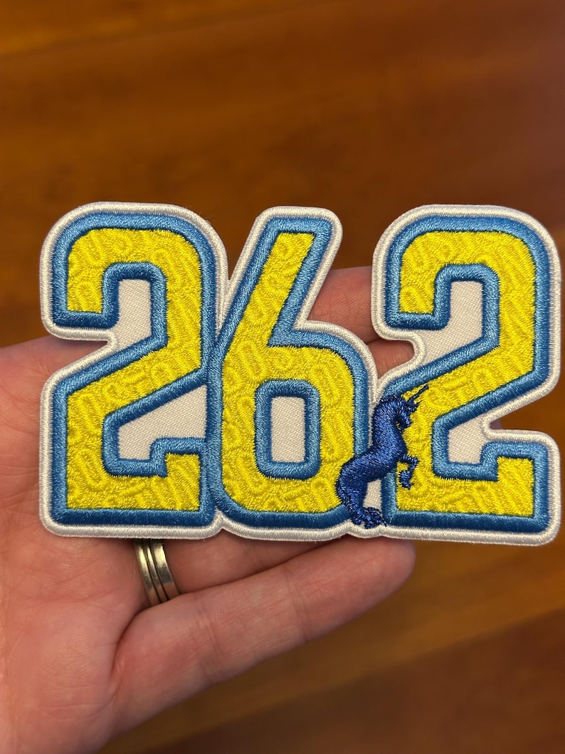 Boston Inspired 26.2 (mi) Marathon Die Cut Embroidered Milestone Patch ...