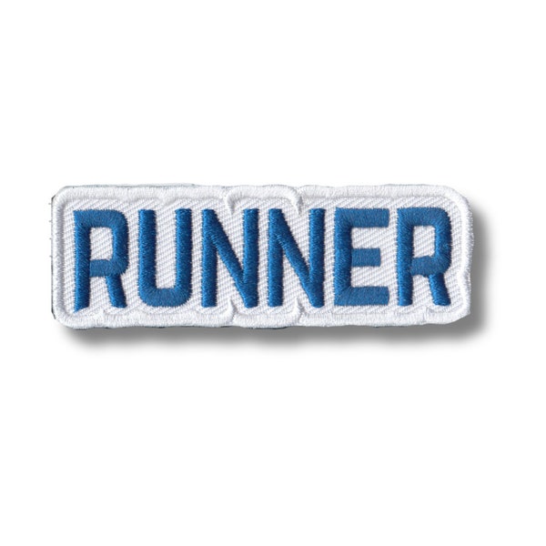 Runner Embroidered Die Cut Patch