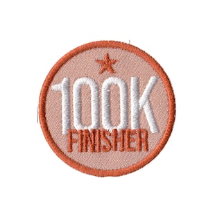 Parche de insignia de mérito para corredores que finalizan la carrera Ultra Finisher de 100 000 km (62,1 millas)