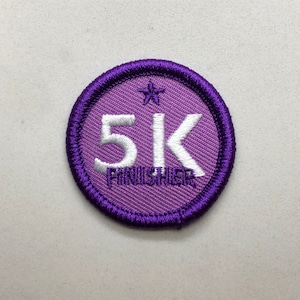 5K Finisher (3.1 Miles) Merit Badge Patch for Runners