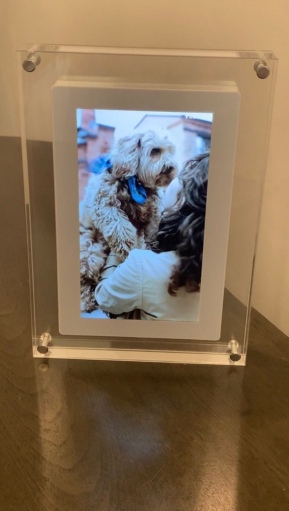 Pet Digital Frames Video Picture Frame Picture Frames Personalized Unique Pet Memory Modern Acrylic Frames