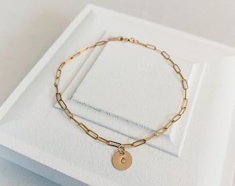 Custom Initial Bracelet, Name Bracelet, Gold Initial Bracelet, Silver Initial Bracelet, Bridesmaid Bracelet, Personalized Letter Bracelet