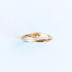 Sun Ring, Stacking Rings, Gold Rings, Silver Rings, Minimal Gold Rings, Minimal Sun Ring, Engraved Ring, Personalized Ring, Stacking Rings