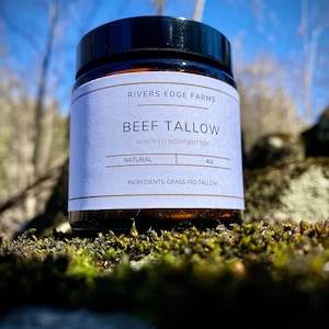 Luxurious Skin Cream Grass-Fed Whipped Beef Tallow Body Butter Deep Hydration & Natural Nourishment 100 % Suet image 2