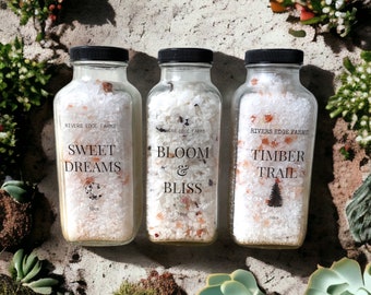 Luxurious Bath Salts | All Natural | Spa Experience | Dead Sea Minerals | Himalayan Pink Salt | Hand Made | Soothing | Soften Skin