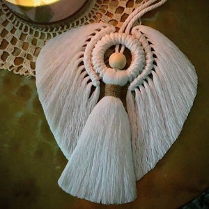 Macramé Angel Ornament