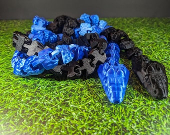 3D printed snake fidget toy