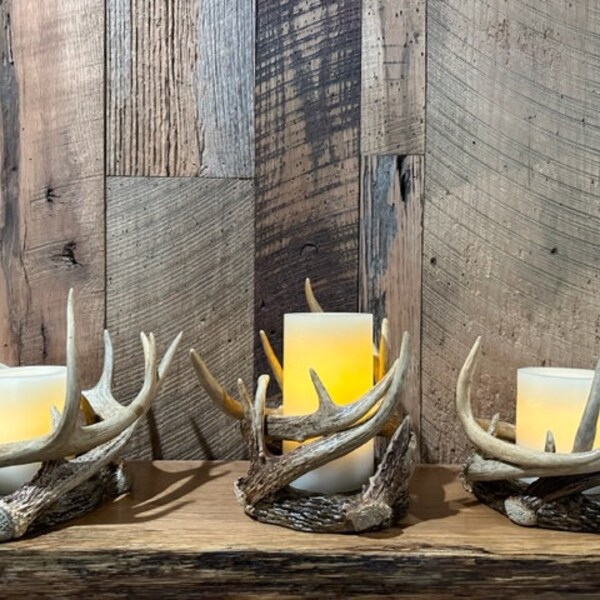 Antler Candle Holder Etsy