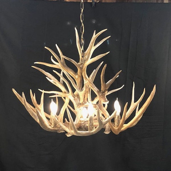 Antler Chandelier Etsy