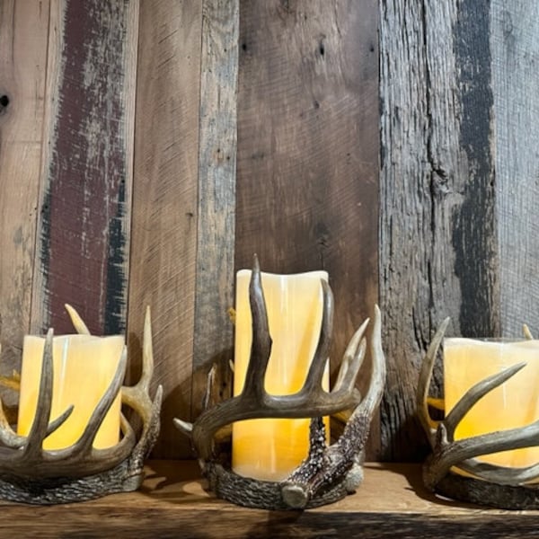 Antler Candle Holder Etsy