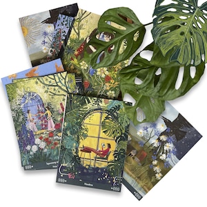 Mozaika 1 / Botanische kaarten / 10 kaarten Botanisch geïnspireerd 10,9 x 14,8 / jungle / botanisch