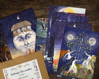 Gromada 2 / Slavic Folklore Cards / 10 cards Slavic Folklore Inspired  10,9x14,8