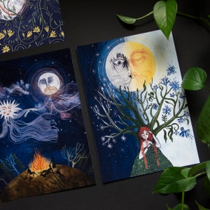 Despertar / Lámina del Árbol de la Vida / Ilustración de Renovación Primaveral / Decoración de Naturaleza Popular imagen 6