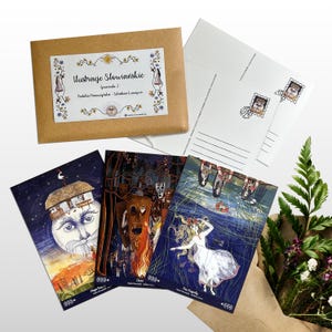 Gromada 2 / Cartes postales de folklore slave / 10 cartes d'inspiration folklorique slave 11 x 15 cm