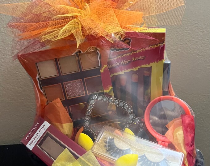 Hot Like Fire Makeup Lovers Gift Basket