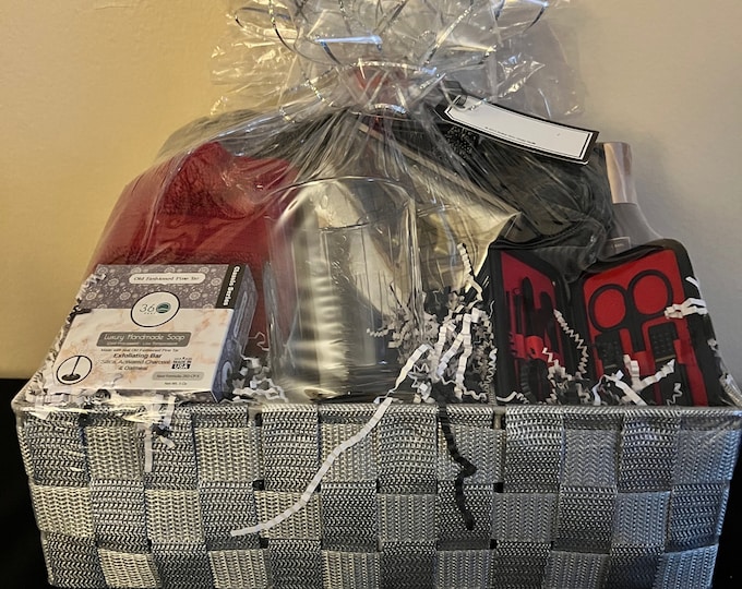 Shades of Gray Gift Basket for Him