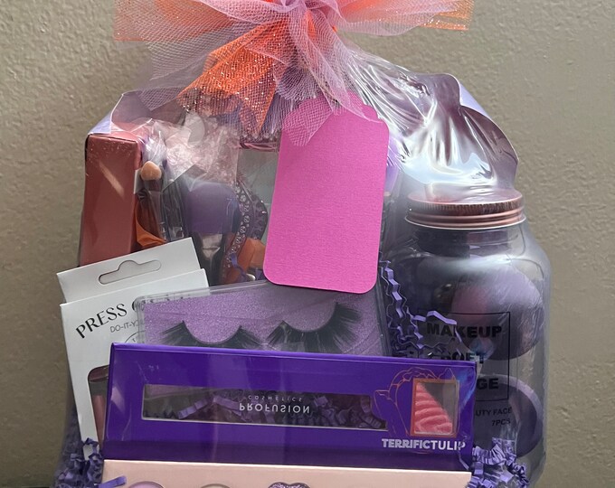 Purple Haze Makeup Lover Gift Basket