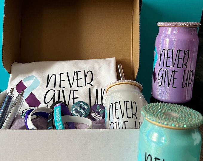 Never Give Up Suicide Awareness Gift Set