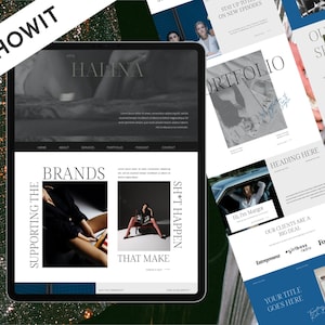 Editorial and Edgy Showit Website Template for Entrepreneurs with a Podcast website page