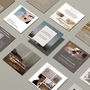 Minimalist Neutral Aesthetic Canva Instagram Post Template for Stunning Social Media Content