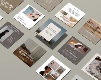 Minimalist Neutral Aesthetic Canva Instagram Post Template for Stunning Social Media Content