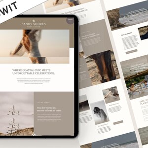 Minimalist and neutral Showit Website Template for Business owners Showit website template for creatives
