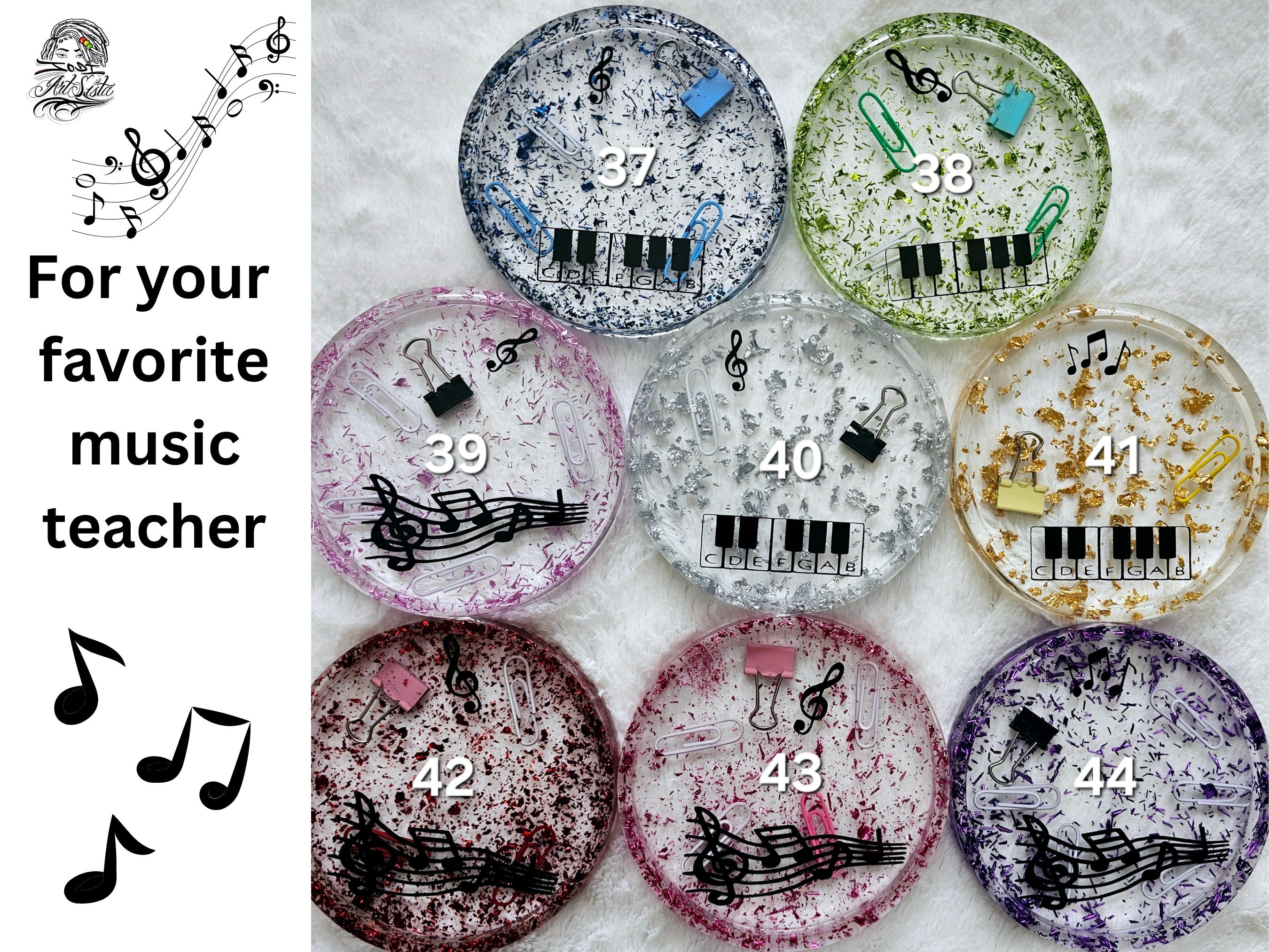 Personalized Teacher Appreciation Coasters, Resin Coasters, Educator ...
