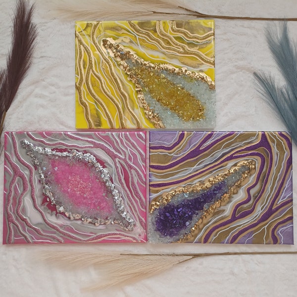 Geode Wall Art Etsy