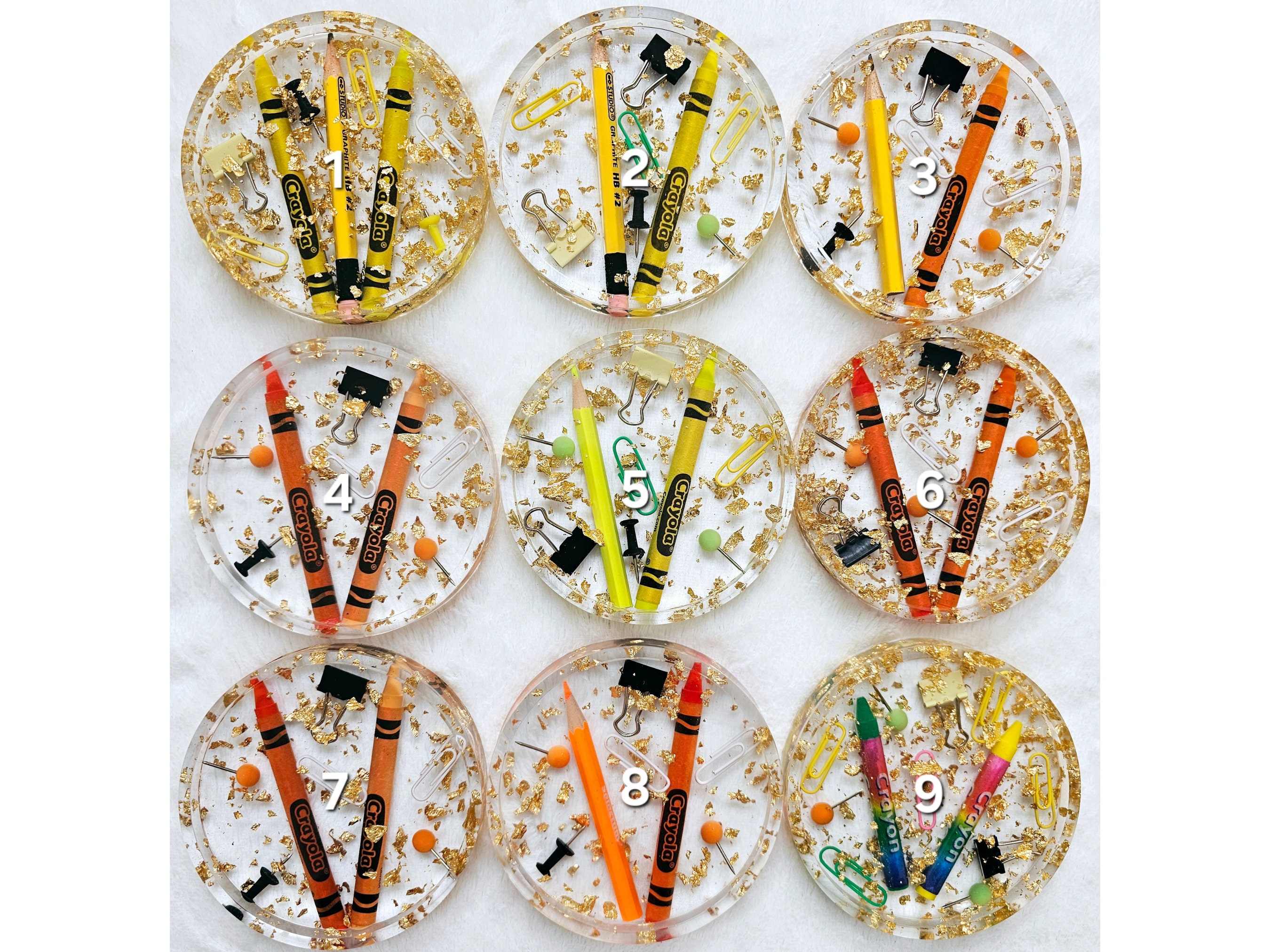 Personalized Teacher Appreciation Coasters, Resin Coasters, Educator ...