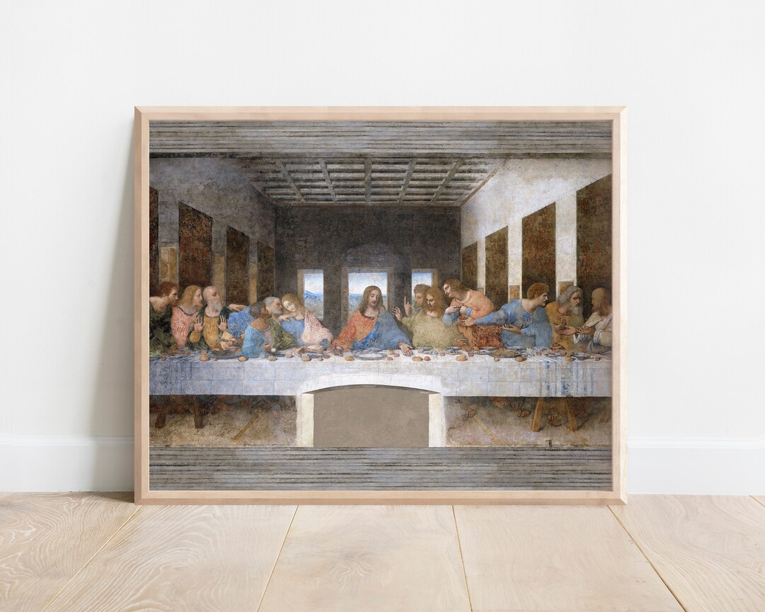 The Last Supper Last Supper Wall Art the Last Supper Print Traditional ...