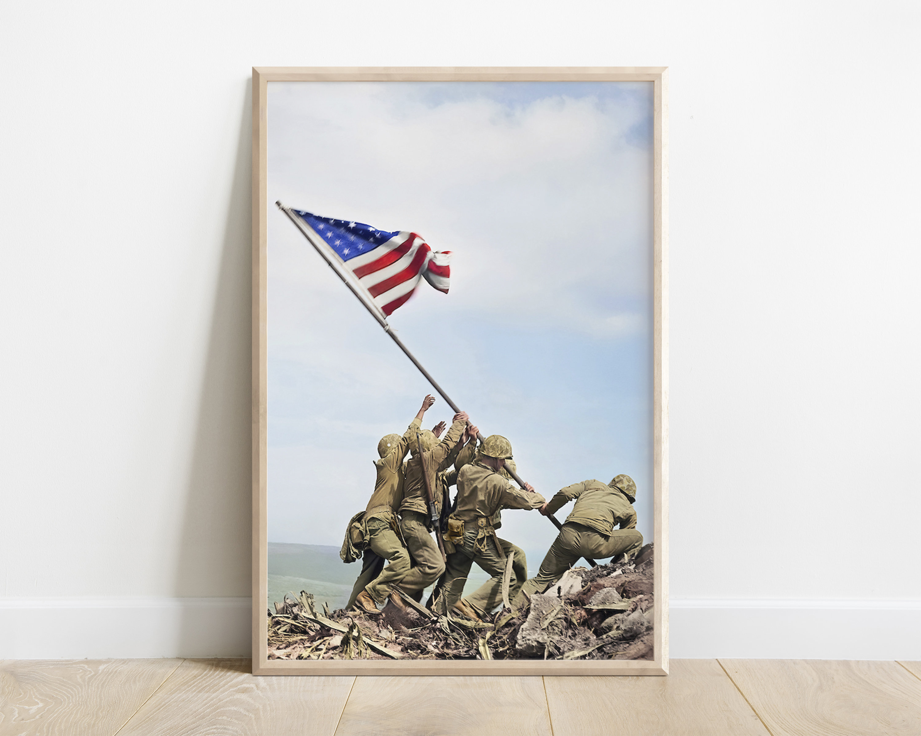 Iwo Jima Flag Raising Etsy New Zealand