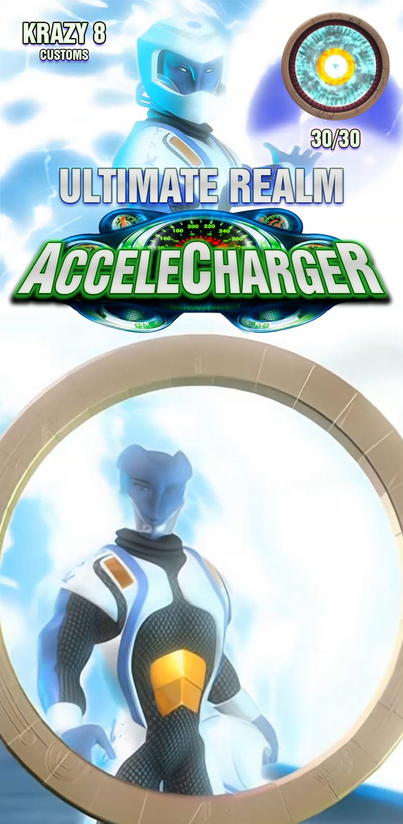 Acceleracers Ultimate Realm Accelecharger Holographic Foil Hot Wheels ...