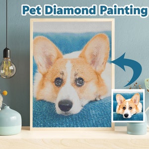 Personalized Photo to 5D DIY Diamond Painting Custom Diamond Painting Kits  for Adults Custom Full Drill Diamond Painting Art Handmade Gifts 