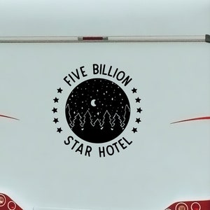 Star Hotel Caravan Sticker, Caravan Vinly Decal, Camping Decal, Camper Decal, Big Sticker, Caravan Gift, Motorhome