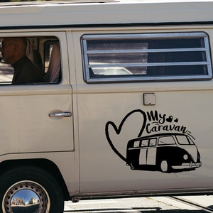 My Caravan Love  Caravan Sticker, Caravan Vinly Decal, Truck, Camping Decal, Camper Decal, Big Sticker, Caravan Gift, Motorhome Sticker