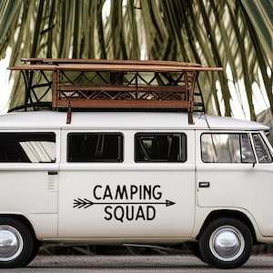 Camping Squad Sticker, Caravan Vinly Decal, Camping Decal, Camper Decal, Big Sticker, Caravan Gift, Motorhome