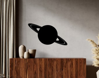 Saturn Vinyl Decal, Sticker-Wall Decal, Wall Decor, Home Decor, Childroom Decal, Sticker, Room Decal, Living Room Decal, Gift For Him