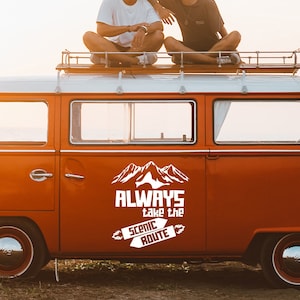 Always Take The Caravan Sticker, Caravan Vinly Decal, Camping Decal, Camper Decal, Big Sticker, Caravan Gift, Motorhome