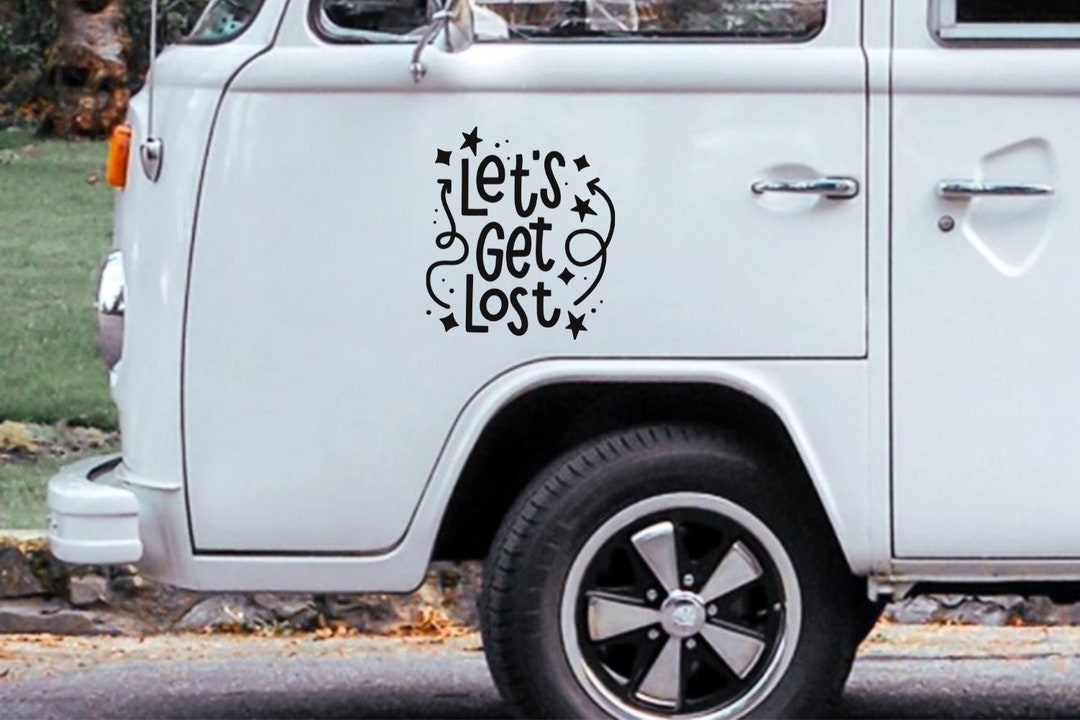 Let’s Get Lost Camper Decal for RV Van Travel Trailer Vinyl Sticker ...