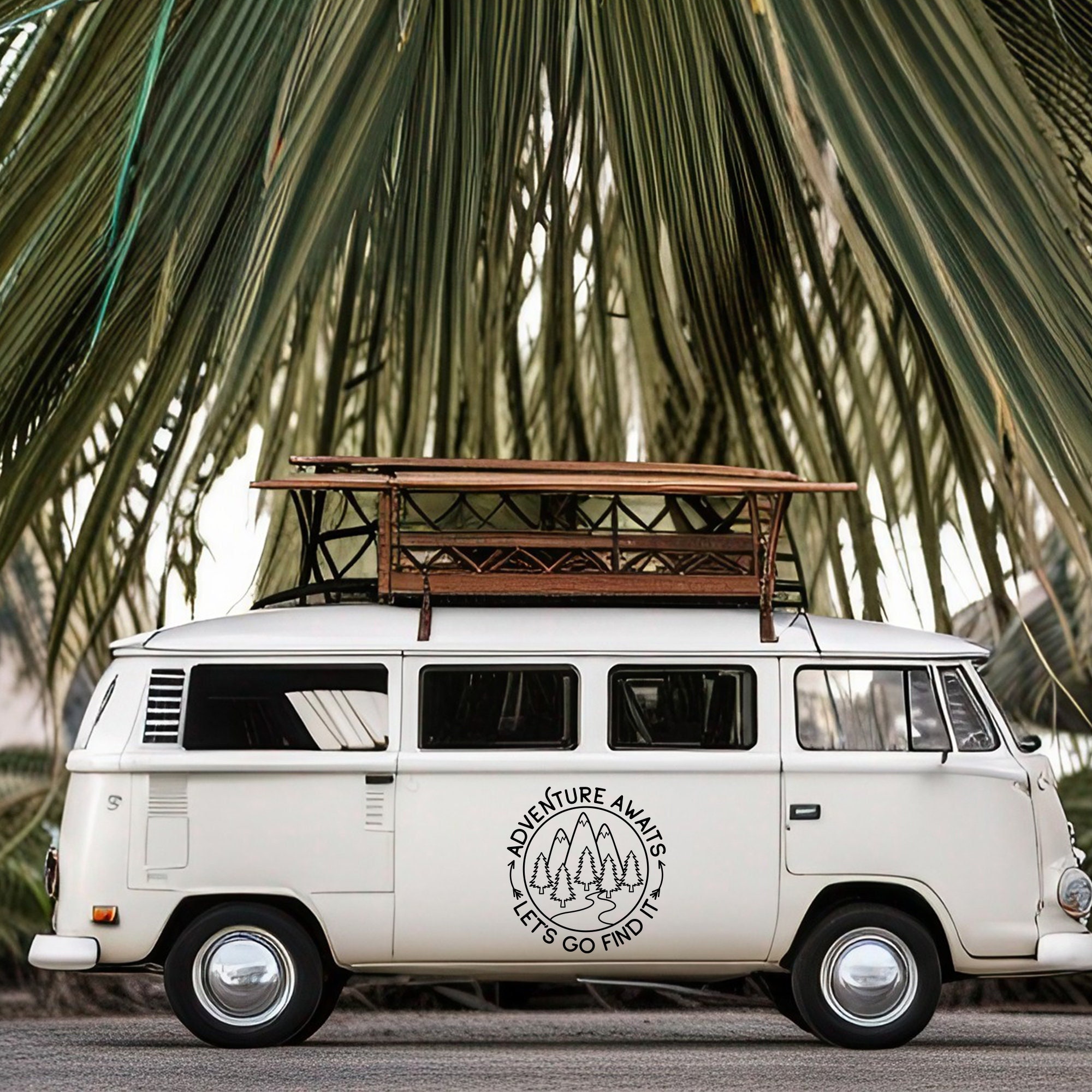 Adventure Awaits Let's Go Find It Vinyl Decal for Camper Van Car RV ...