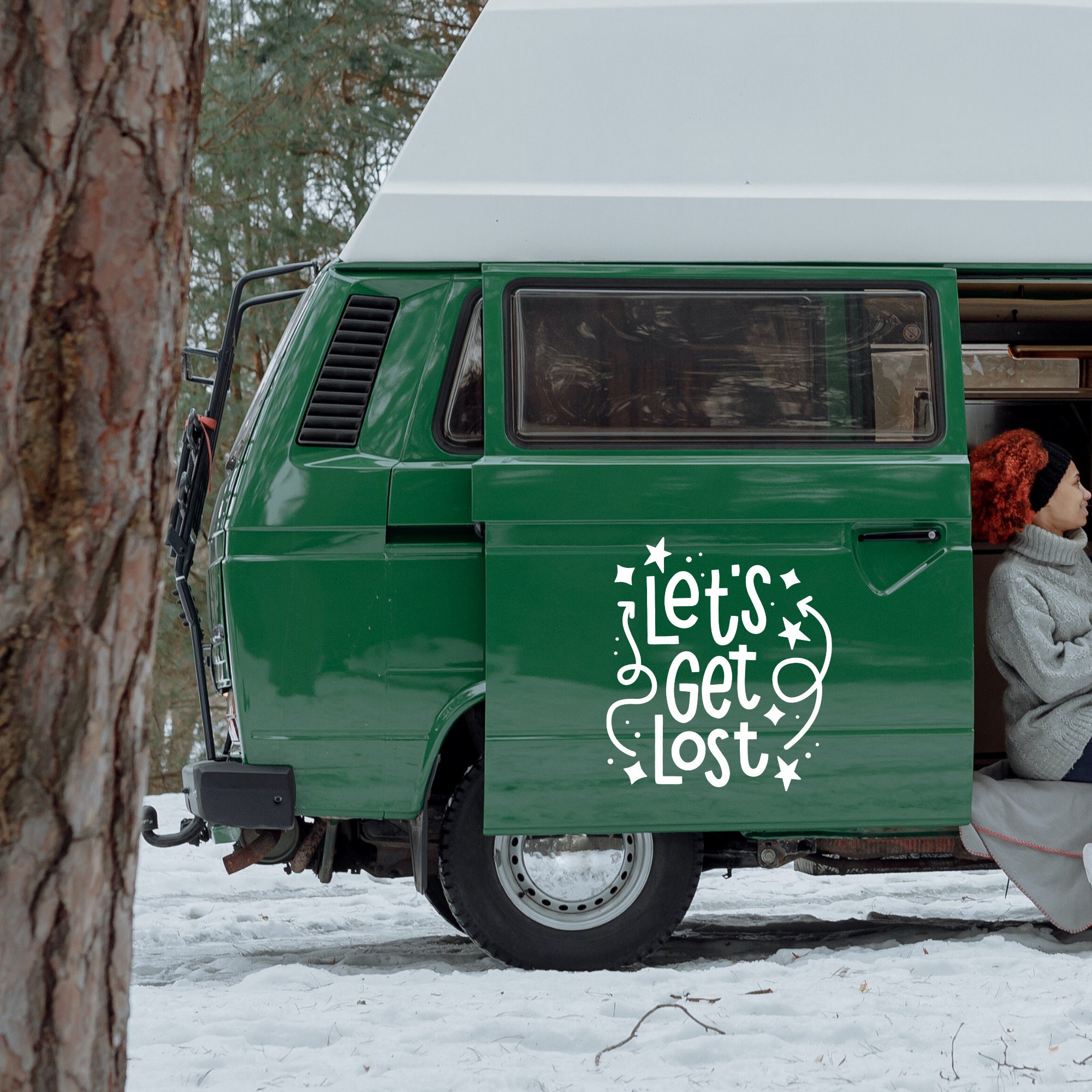 Let’s Get Lost Camper Decal for RV Van Travel Trailer Vinyl Sticker ...