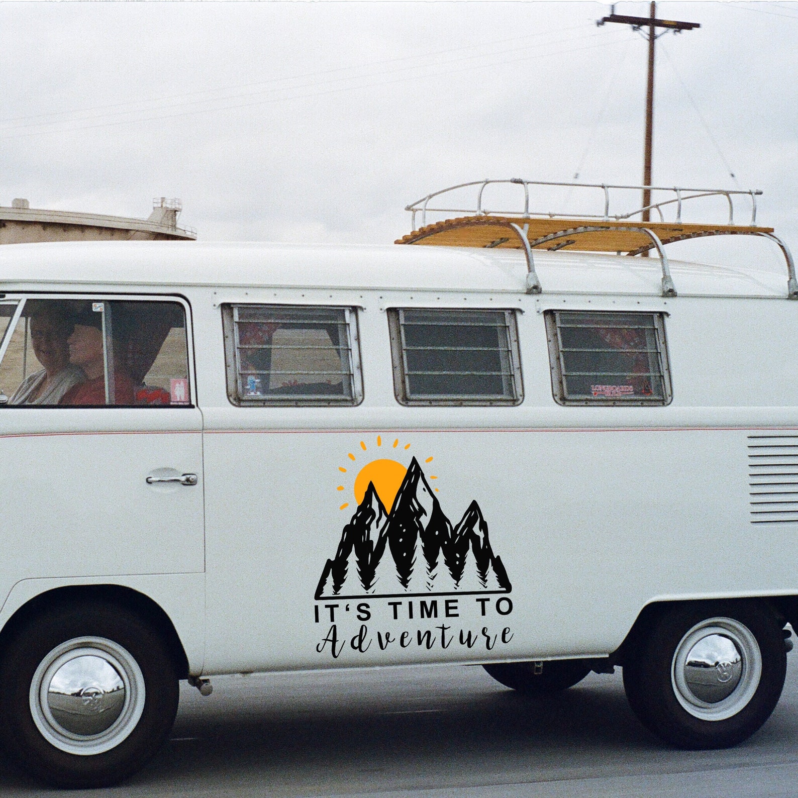 Into the Adventure Camper Decal for RV Van Travel Trailer Vinyl Sticker ...