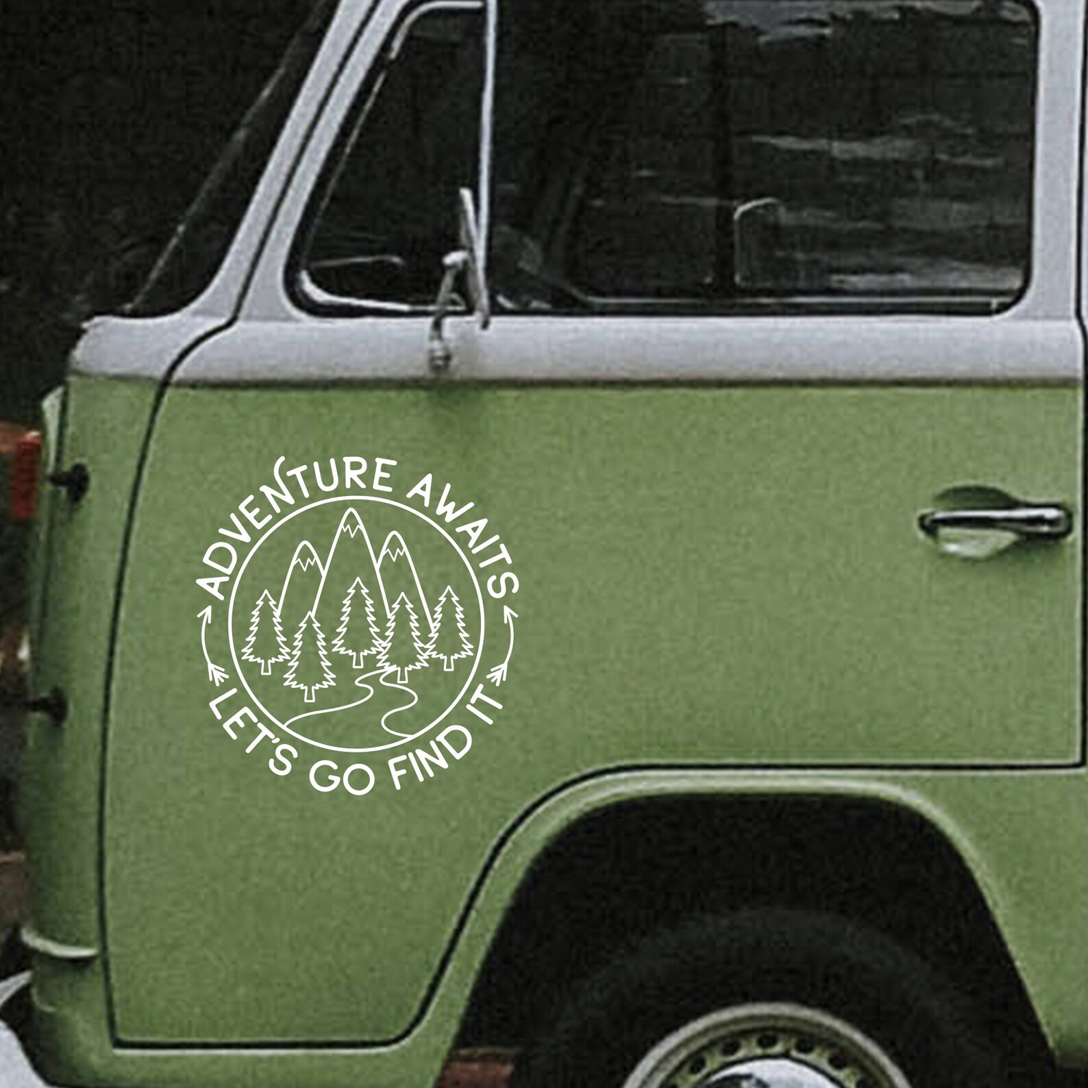 Adventure Awaits Let's Go Find It Vinyl Decal for Camper Van Car RV ...