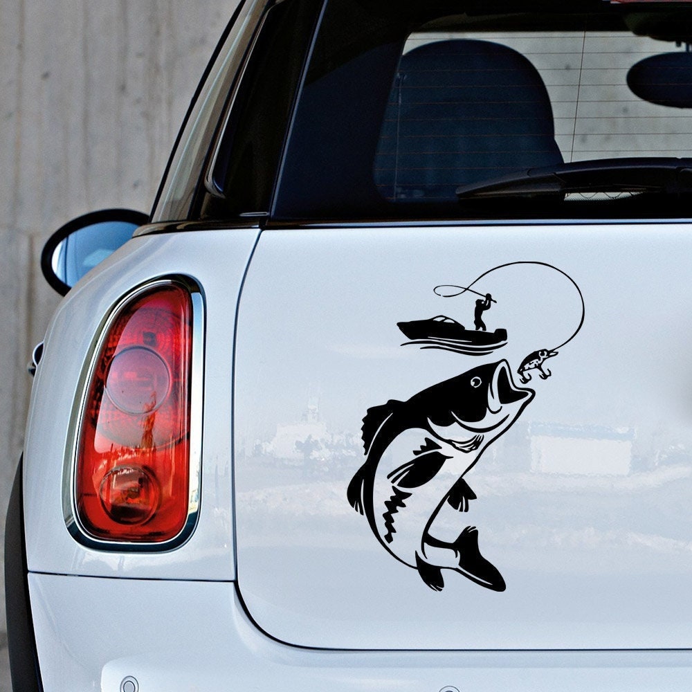 Fishing car decal Etsy