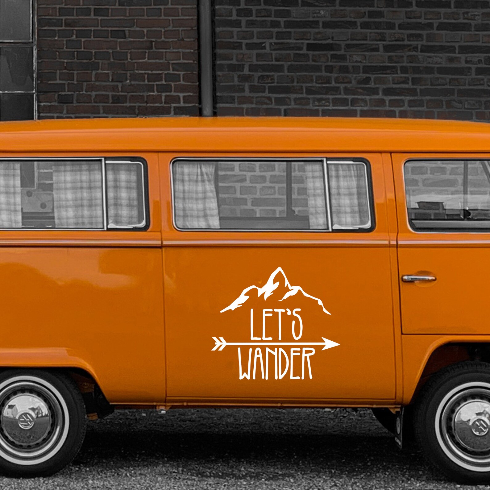 Let’s Wander Camper Decal for RV Van Travel Trailer Vinyl Sticker ...