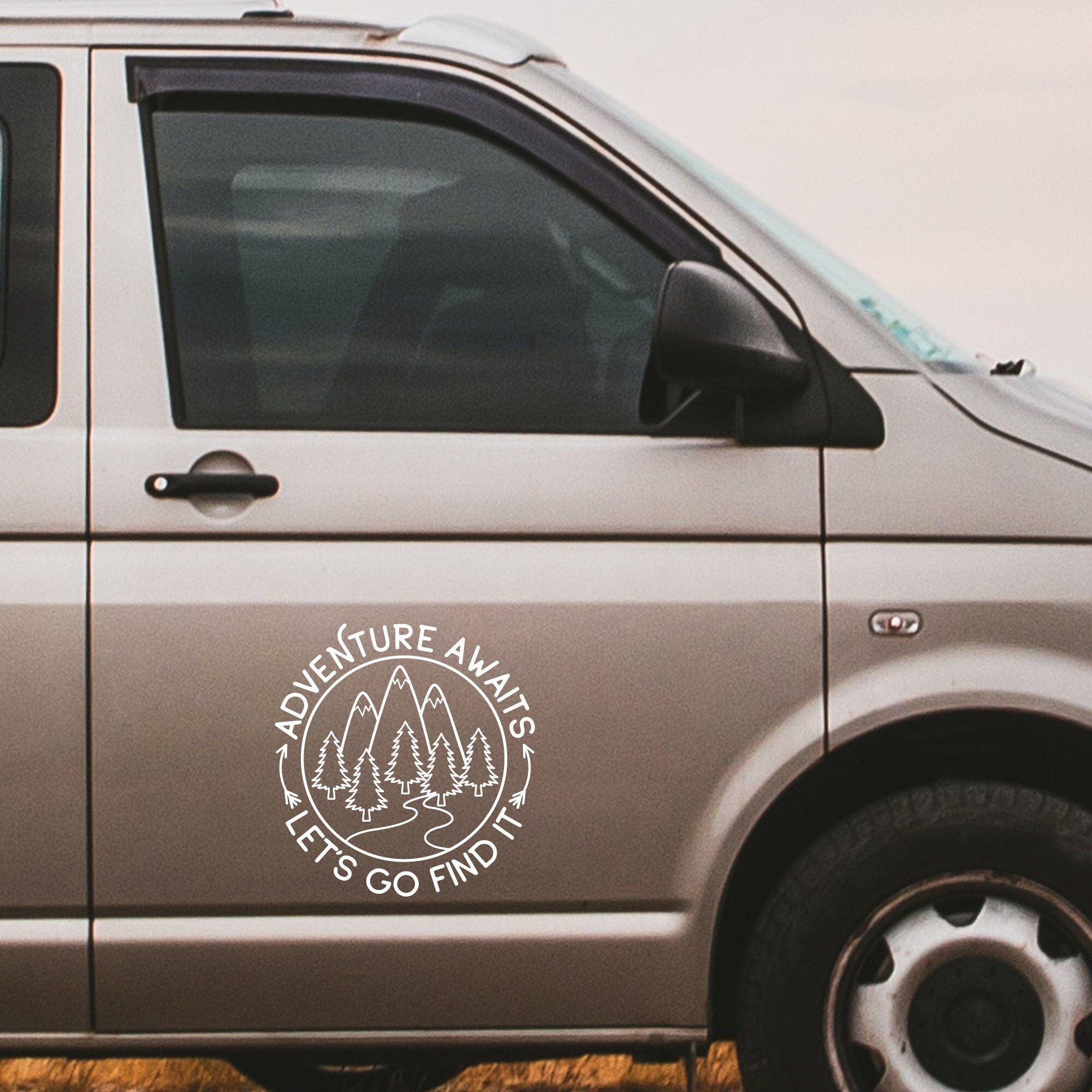 Adventure Awaits Let's Go Find It Vinyl Decal for Camper Van Car RV ...