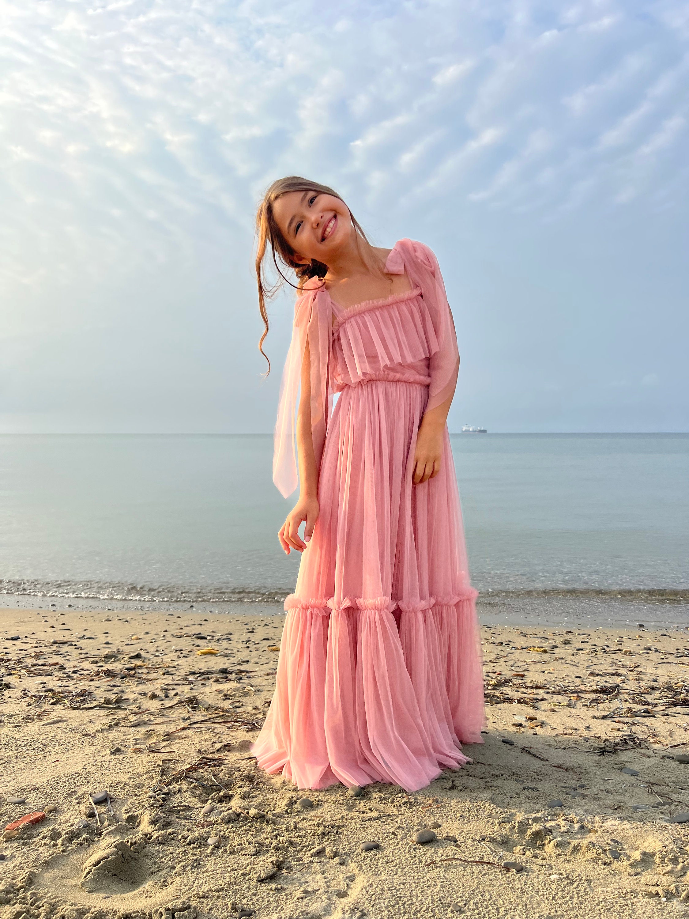 pink beach dress