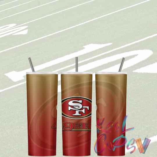 49ers 02 Tumbler 20oz Sublimation Wrap – HomeyHome Decor