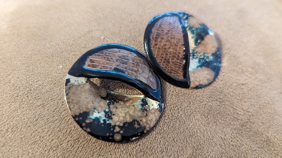 80s Round Statement Earrings - image 8